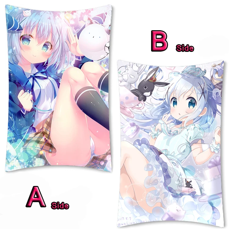 Аниме Gochuumon wa Usagi Desu ka? Красивая наволочка для подушки обнимания дакимакура cafuu Chino