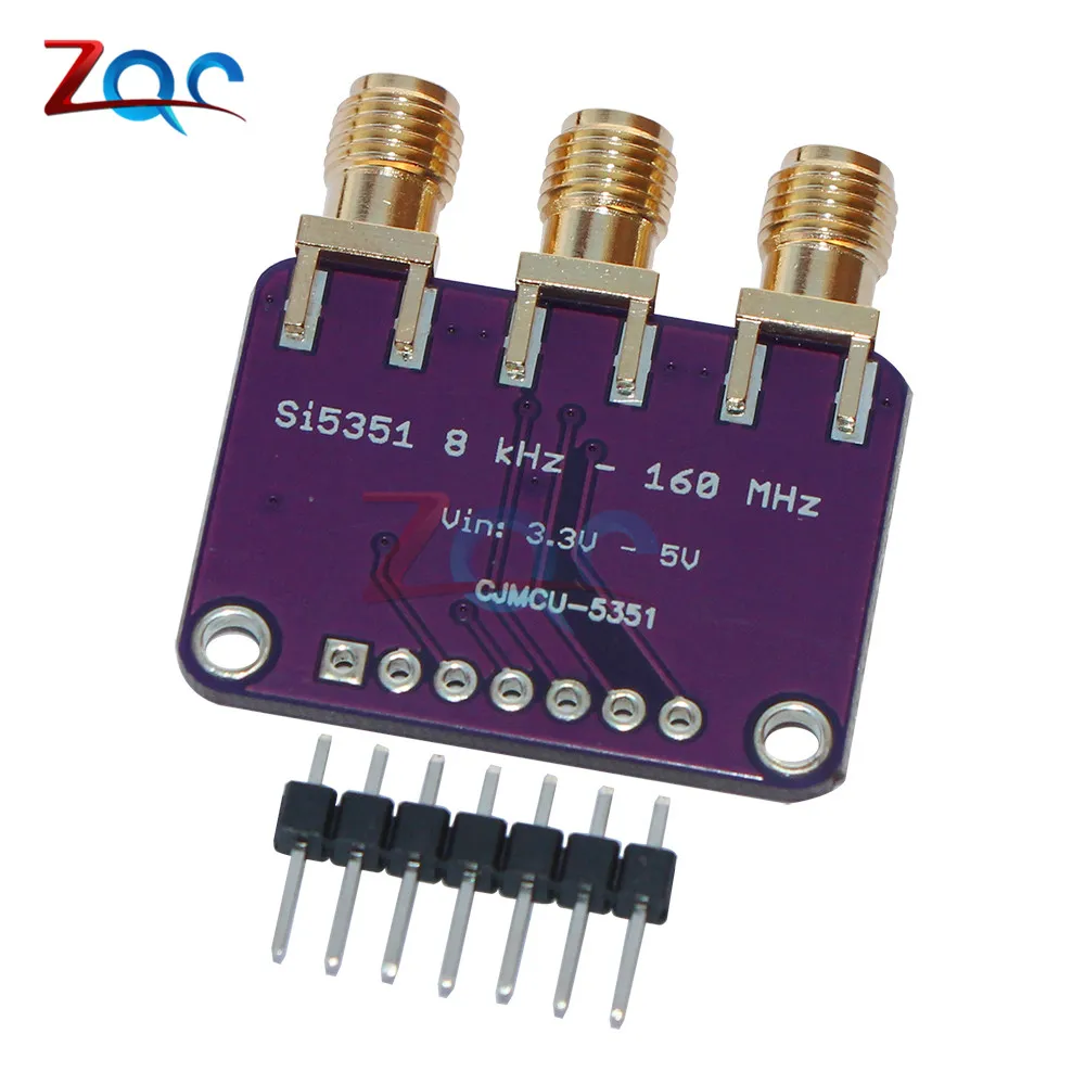 CJMCU-5351 Si5351A Si5351 I2C тактовый генератор коммутационная плата модуль генератор сигналов часы 8 кГц-160 МГц для Arduino DC 3 V-5 V