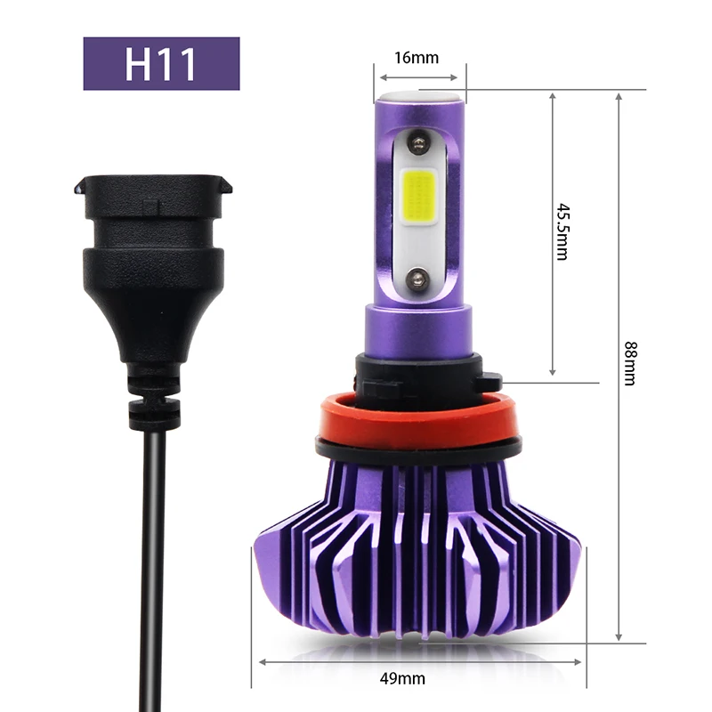 Braveway светодиодный автомобильный светильник H4 H7 H8 H11 9005 9006 H1 BH3 BH4 фары 12000LM 6500K 80W 12V светодиодный лампы для авто светодиодный головной светильник для автомобилей