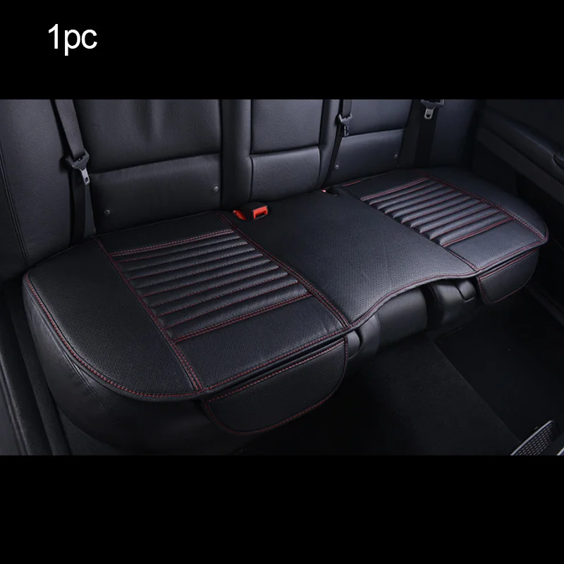 Rear Red line 1pc Всесезонный чехол для автомобильного сиденья из искусственной кожи подушка для автомобильного сиденья протектор сиденья автомобилей универсальная подушка для автомобильного кресла коврик автомобильные аксессуары - Название цвета: Rear Red line 1pc