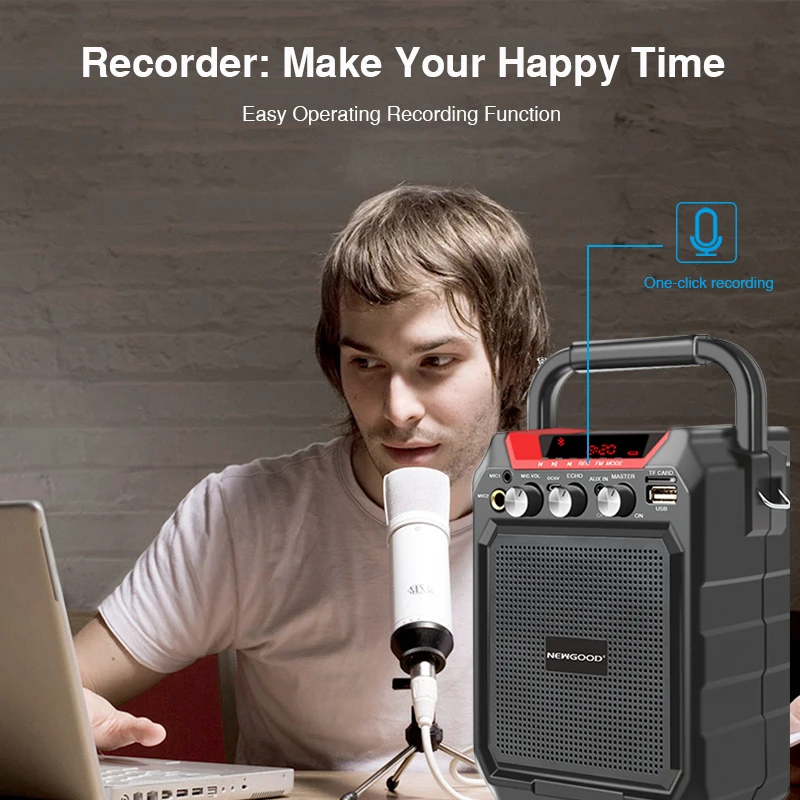 Bluetooth колонка сабвуфер тяжелые басы беспроводные портативные колонки бумбокс