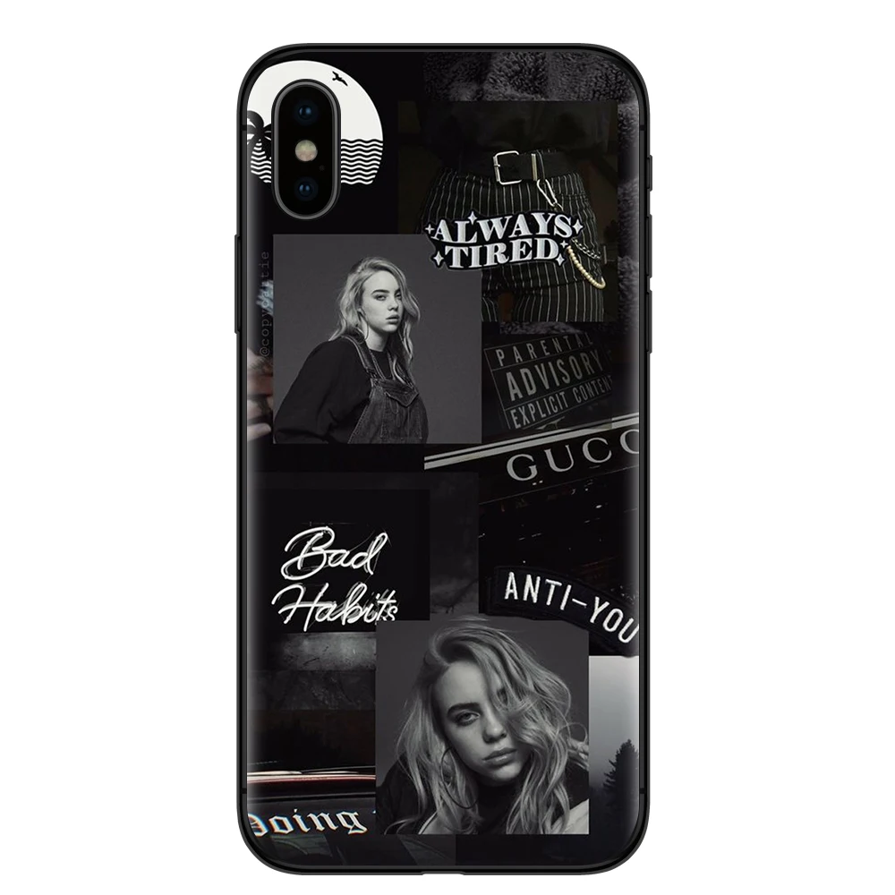 Billie eilish rainbow blohsh глаза океана Мягкий ТПУ силиконовый чехол для телефона для iPhone 11 Pro XS Max X XR 8 7 6 6S Plus 5S E