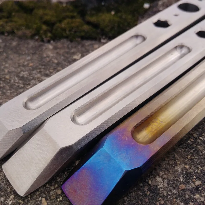 EDC Titanium TC4 124 мм Длина 74 толщина Prybar Cowbar Pry бар 50 г с шестигранным гаечным ключом