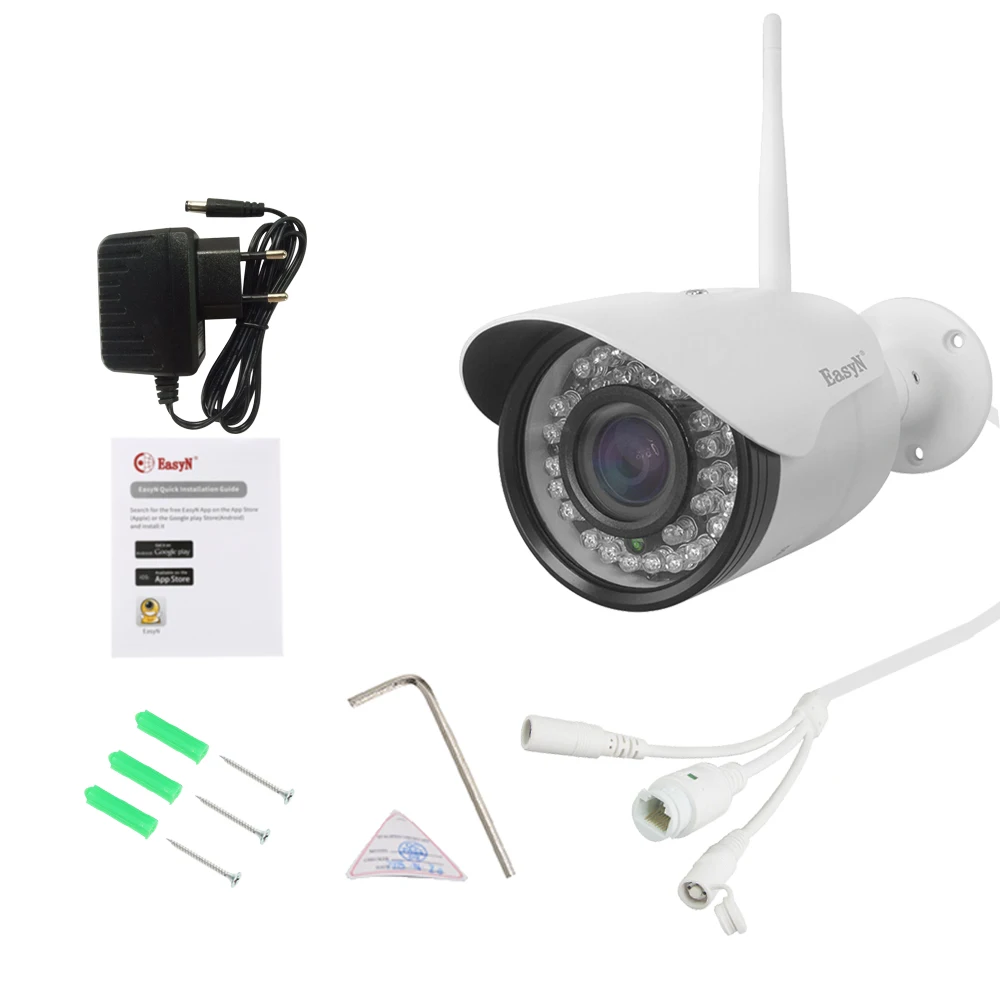 EasyN HD 1080P 2 мегапикселя беспроводная Wifi камера видеонаблюдения камера безопасности непогодная камера ночного видения цилиндрическая камера Onvif