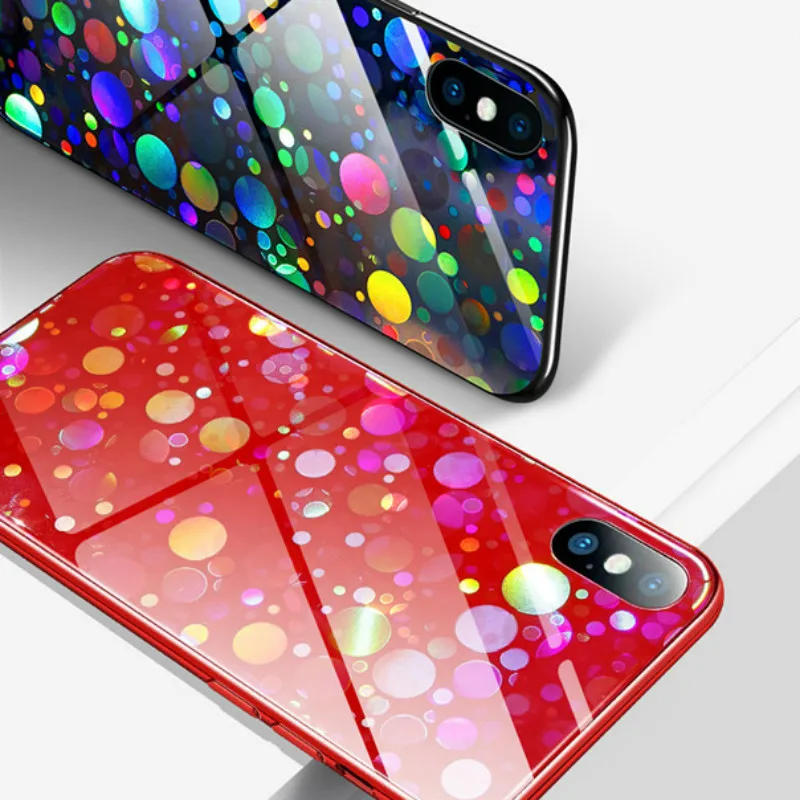 POBLU девушка Gillter красочные пузыри чехол для телефона с закаленным стеклом Huawei p20