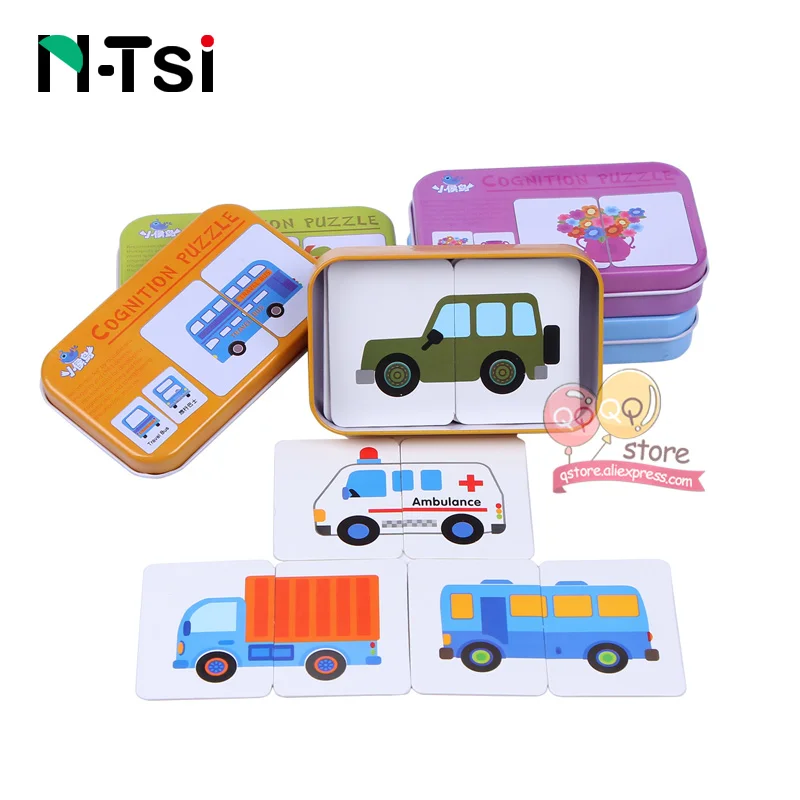 N-Tsi игра для матча, головоломка для дорожного движения, мебель для животных, Сортировочная головоломка для детей, Обучающие Развивающие игрушки для детей, рождественский подарок