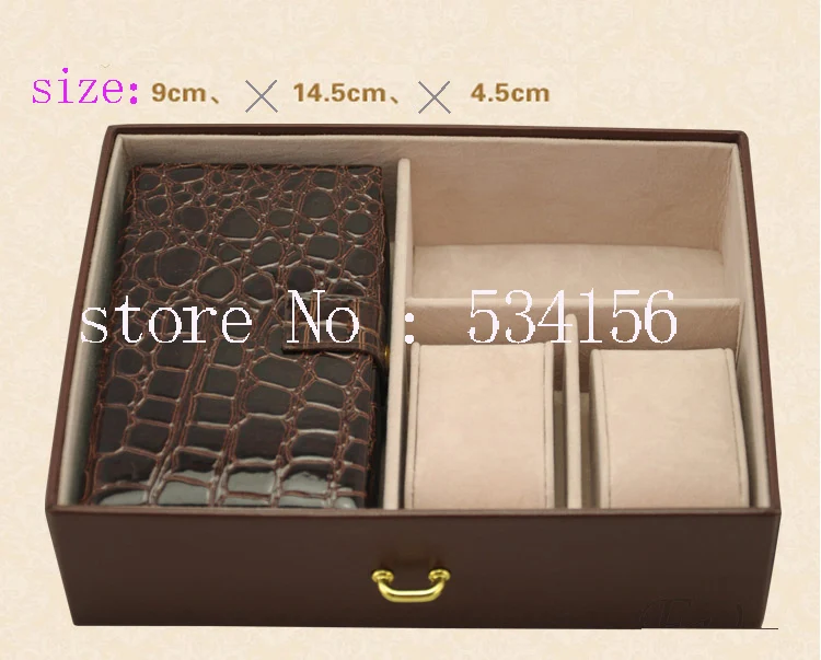 Бесплатная доставка роскошные коричневые подарочные коробки из искусственной