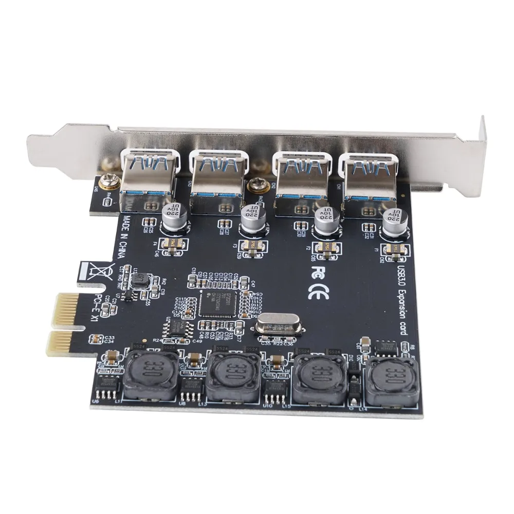 Расширительная карта ORICO 2/4 PCIE на USB3.0 адаптер X1 с поддержкой горячей замены