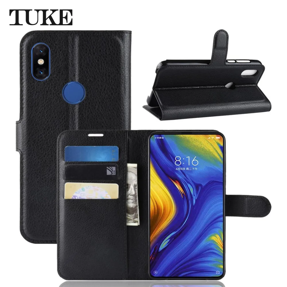 Чехол книжка для Xiaomi Mi Mix 3 чехол бумажник из искусственной кожи Global Version Mix3 Mimix