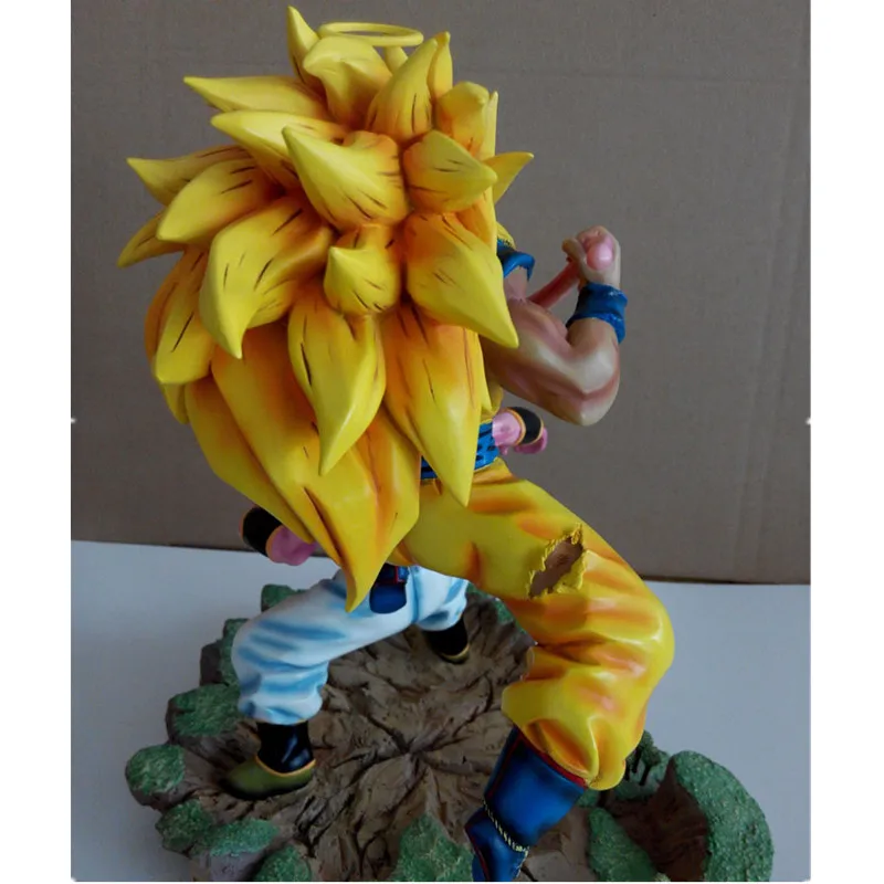 Статуя Dragon Ball Z Super Saiyan 3 Son Goku VS Majin Buu GK полноразмерный портрет полимерная фигурка