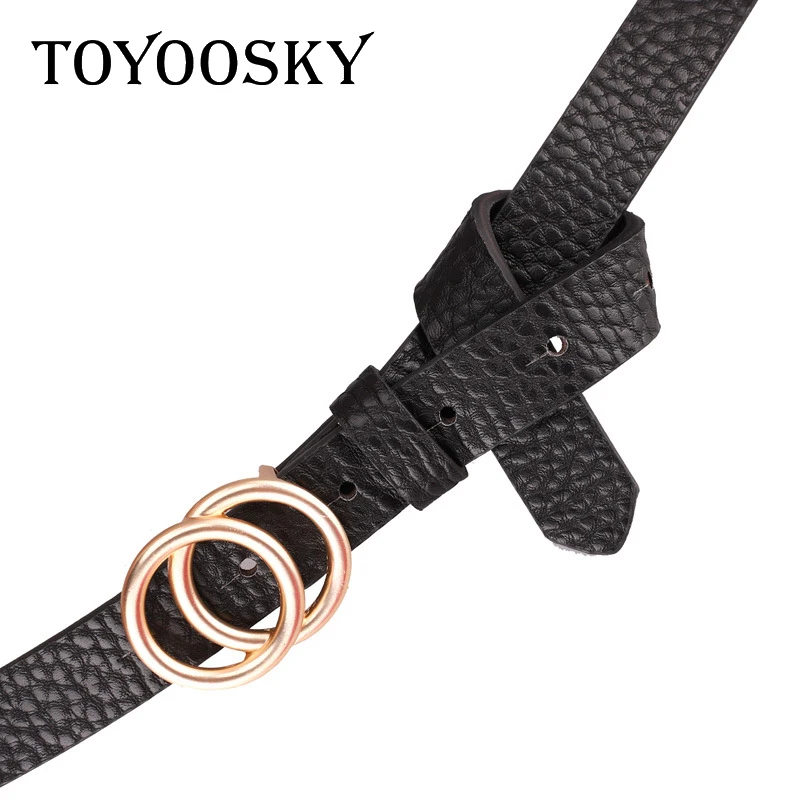 TOYOOSKY новый дизайнерский женский ремень с золотой пряжкой поясные ремни для