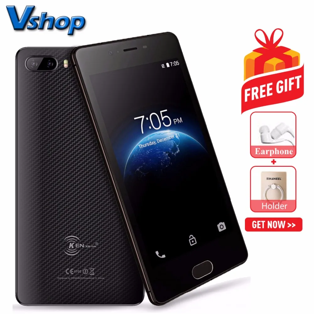 Кен XIN да KENXINDA S7 4 г мобильные телефоны Android 7 0 2 ГБ + 16 ядра смартфон 720 P 5 дюймов HD