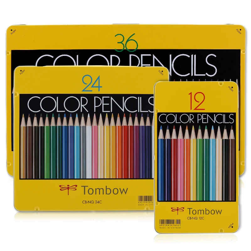 Tombow12 24 36 цветные маслянистый цвет карандаши безопасные нетоксичные для