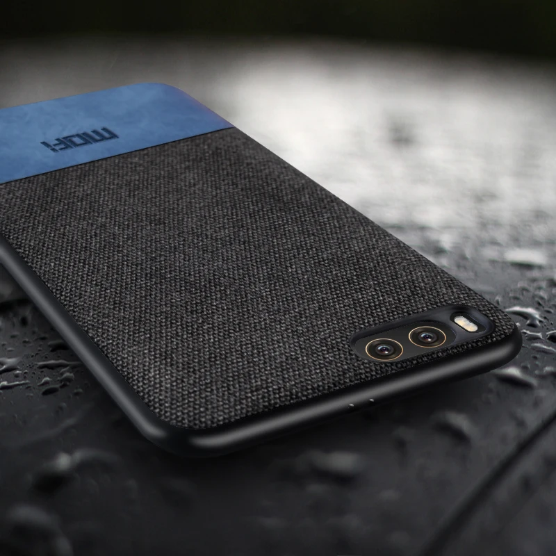Для Xiaomi mi6 чехол для mi 6 задняя крышка силиконовый край для мужчин бизнес ткань противоударный чехол coque MOFi mi 6 Чехол