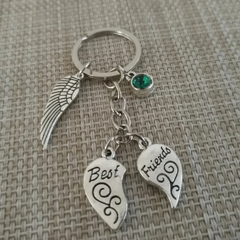 Брелок для ключей BBF из сплава Подарочный в форме разбитого сердца с