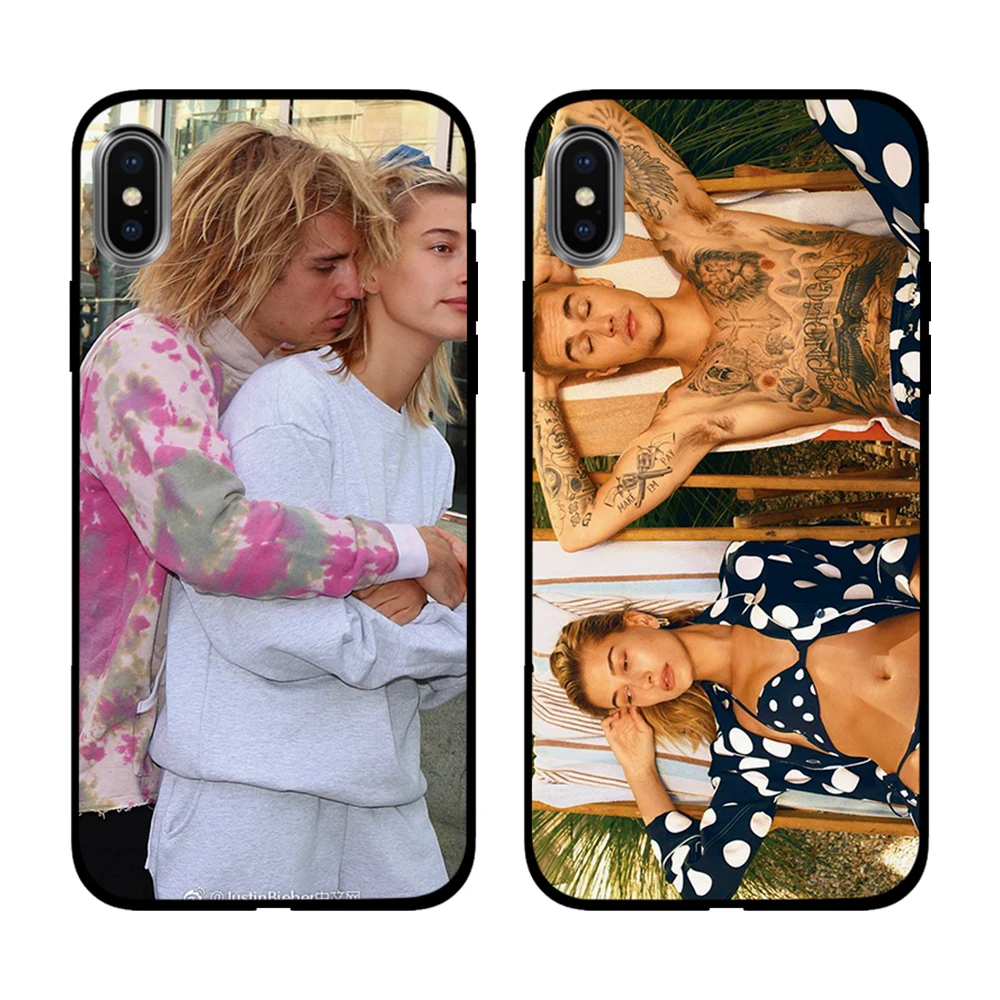 Джастин Бибер и его жена Мягкий ТПУ чехол для Apple iPhone 6 6S 7 8 Plus 5 5S SE X XS MAX XR