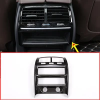 for bmw new 5 series g30 2017 2018 car abs gloss black rear row air conditioning vent frame cover trim accessory