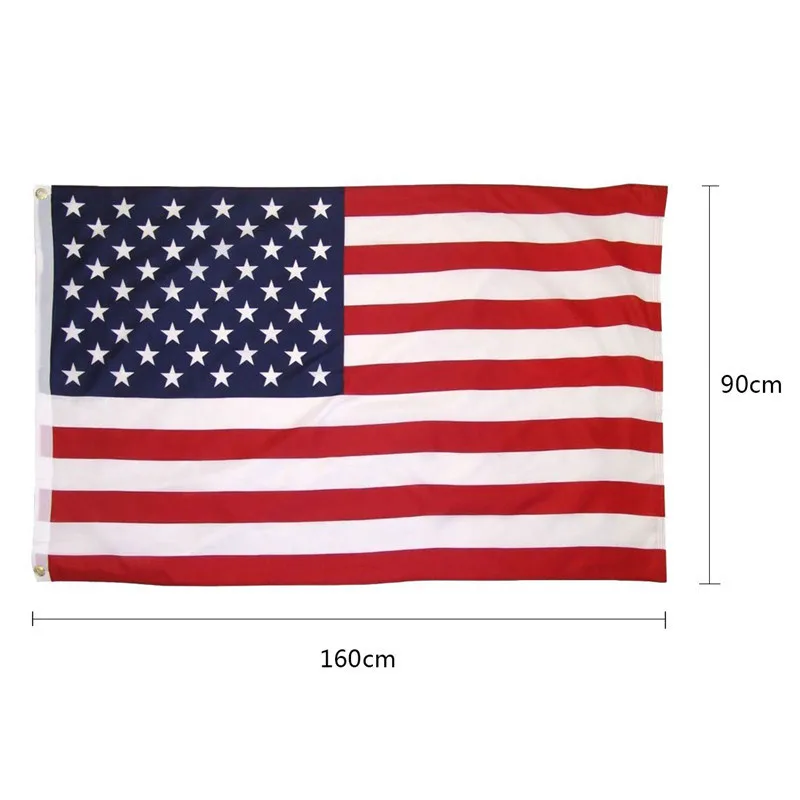 Национальный флаг США 90*150 см праздничный Американский национальный украшение