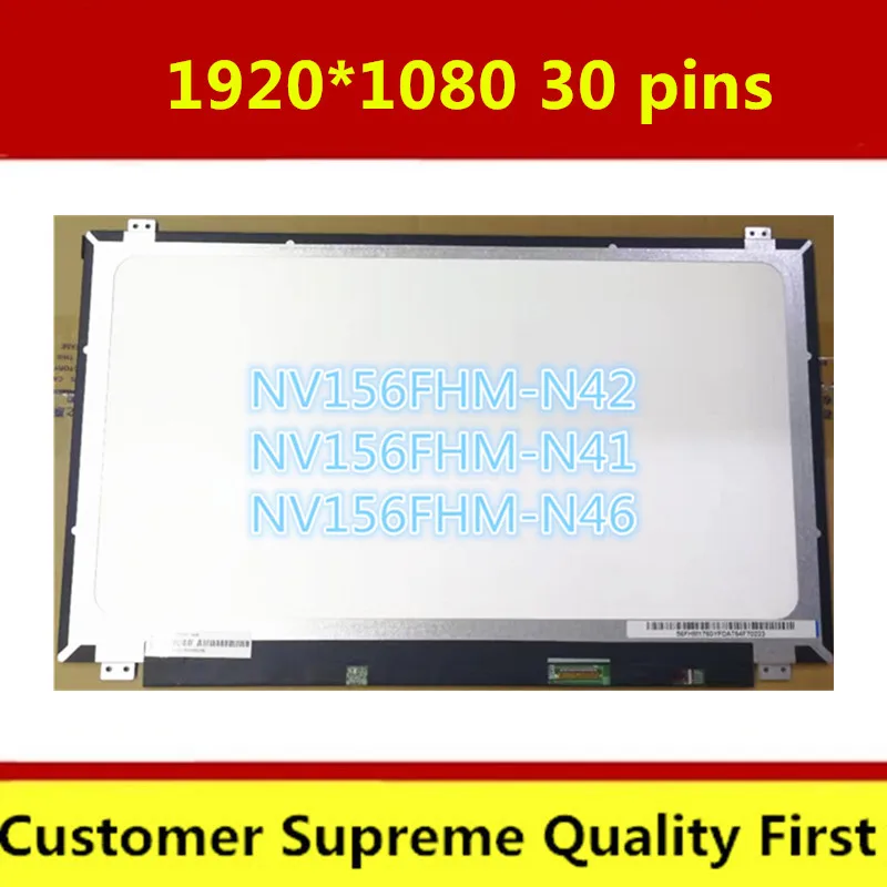 15 6-дюймовый ЖК-экран для ноутбука BOE ЖК-дисплей 1920x1080 IPS 30PIN EDP 5D10K18374 NV156FHM-N46 |
