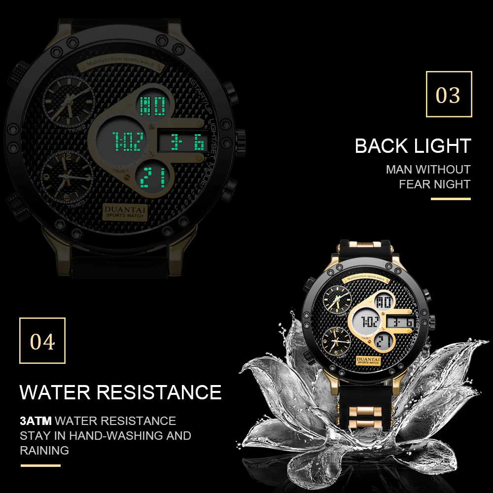 6,11 DUANTAI часы мужские Роскошные Кварцевые спортивные часы Relojes Hombre часы мужские водонепроницаемые PU ремешок Круглый