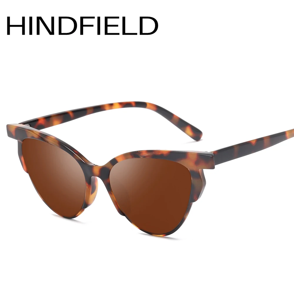 Hindfield классические женские солнцезащитные очки &quotкошачий глаз&quot новинка 2019