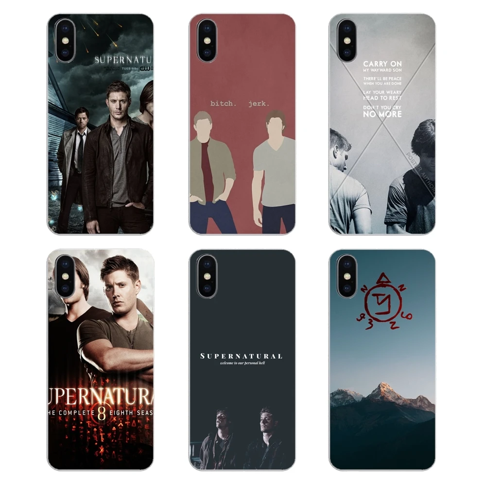 Сверхъестественные iPhone обои прозрачные мягкие чехлы Чехлы для iPod Touch 4 4S 5 5S 5C SE 6 6S 7