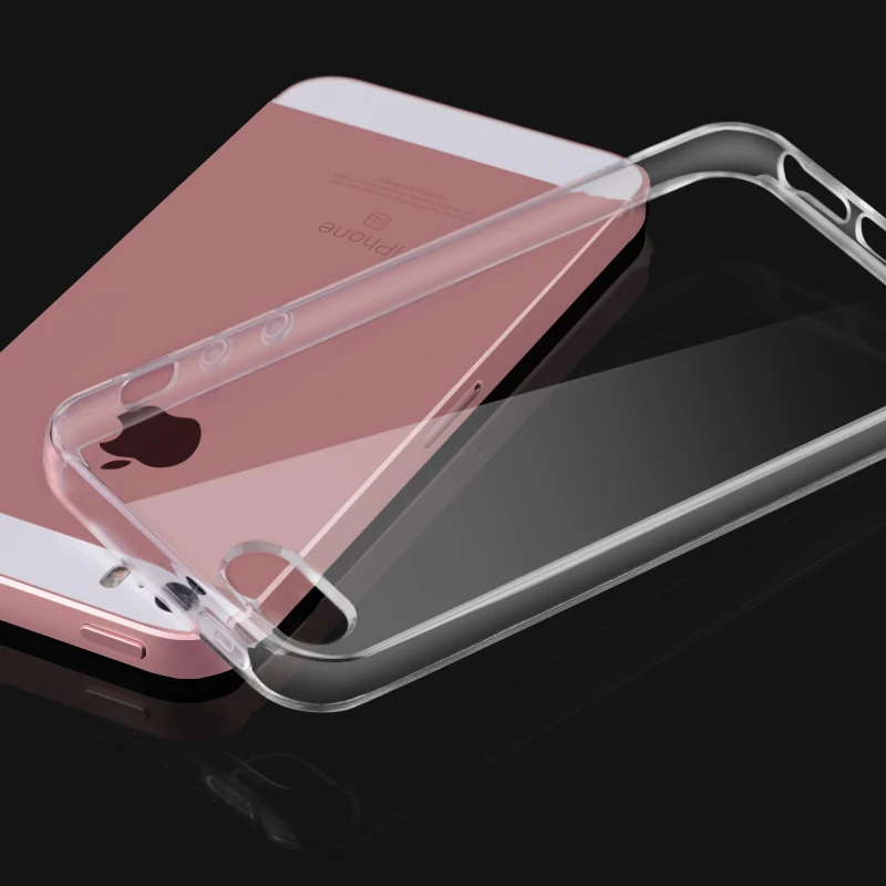 Мягкий гибкий силиконовый чехол из ТПУ для Fundas Coque Capa Apple iPhone 5 5S SE прозрачные