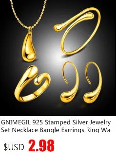 GNIMEGIL 925 штампованный Серебряный набор бусы ожерелье браслет свадебный ювелирный набор Joyas De Plata лучшие ювелирные наборы