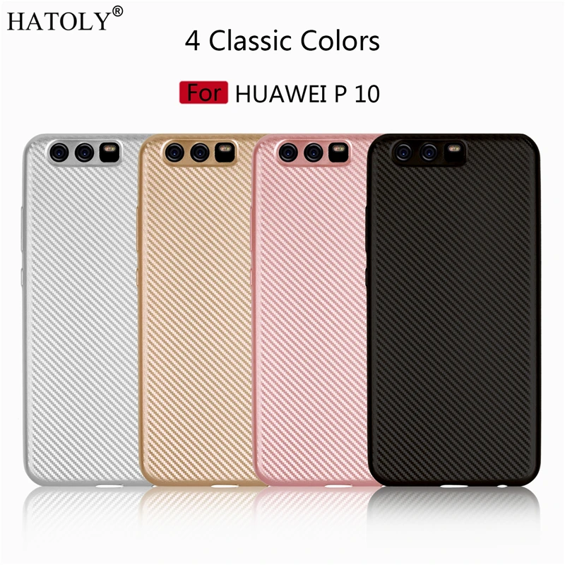 Чехол HATOLY для Huawei P10 чехол P 10 Ультратонкий Мягкий ТПУ чехол-накладка из
