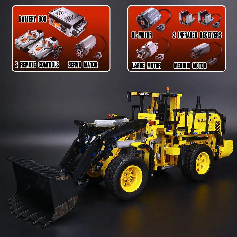 20006 technic серия legoinglys модель колесного погрузчика строительный комплект блоки