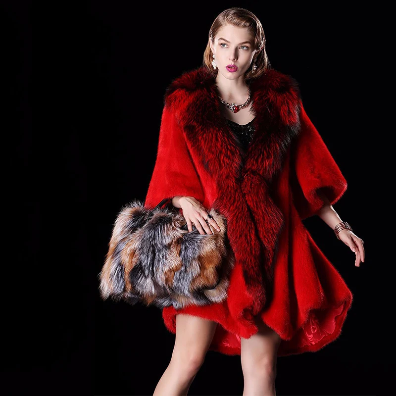 Женское пальто с юбкой из цельного меха норки LVCHI облегающее натурального модная