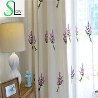 slow soul white blue yellow jasmine curtain fabric embroidered floral kitchen curtains for living room tulle bedroom and luxury