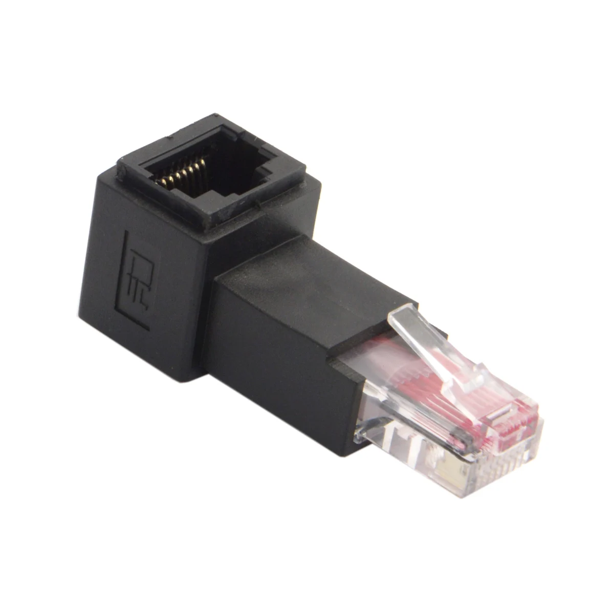 Zihan вниз Угловой 90 градусов 8P8C FTP STP UTP Cat 5e мужчин и женщин Lan Ethernet сетевой адаптер
