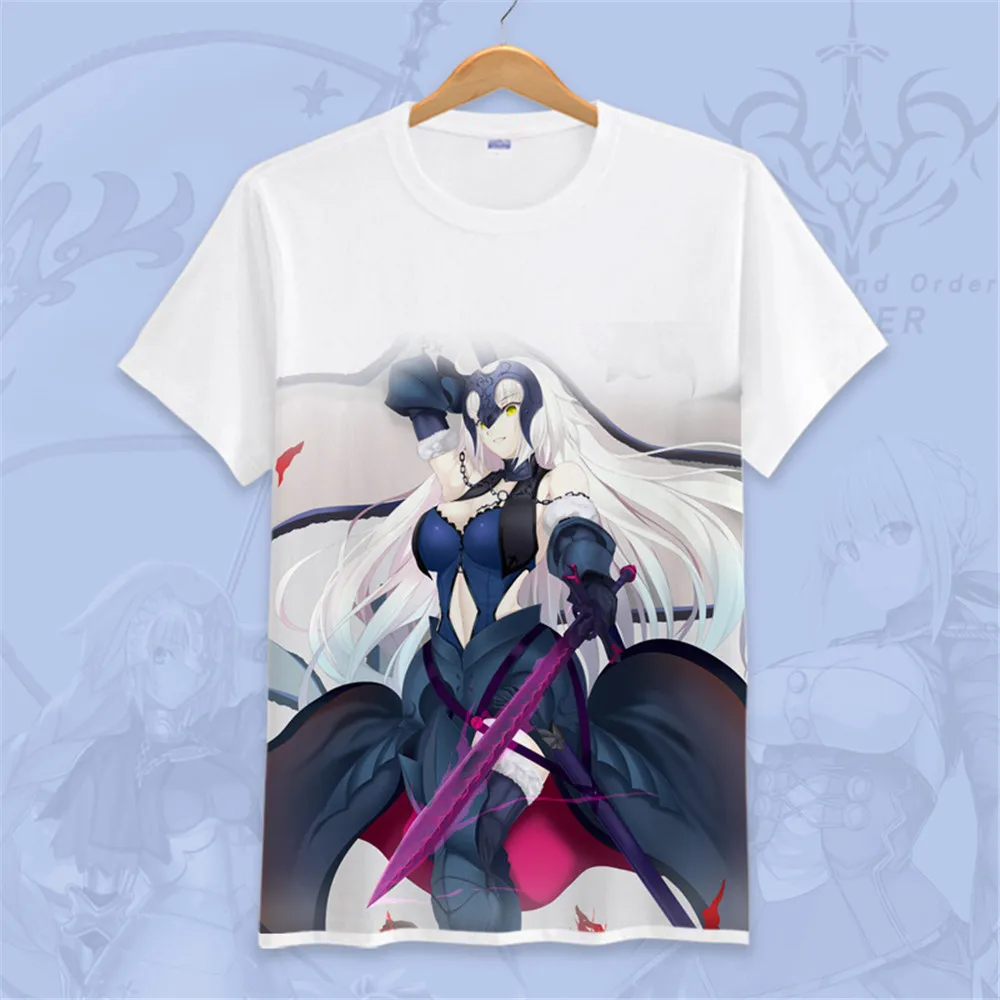 Новая аниме-футболка Fate zero/Fate ubw/Fate stay night saber curse emblem King Arthur Knight Мужская маскарадная