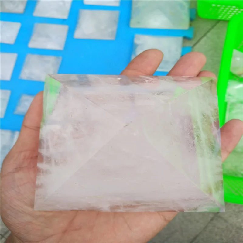 1 шт. натуральный белый кристалл Пирамида прозрачный ювелирное изделие продажи