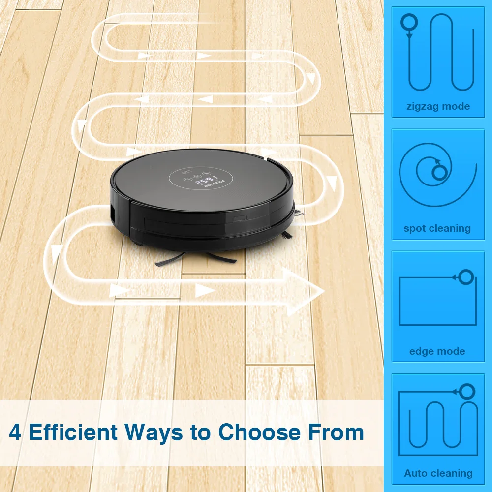 Alfawise X5 роботизированной Пылесосы для автомобиля 1000 PA Сильный всасывания Alexa