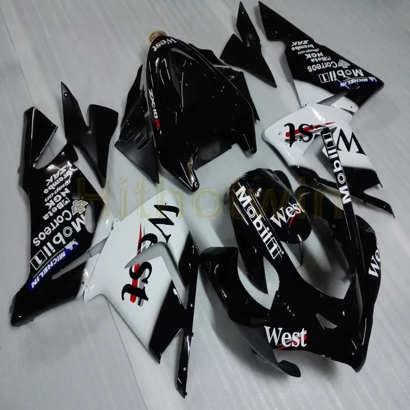 Пользовательские мотоцикла на одно изделие для ZX10R 2004 2005 ZX 10R + 5 подарки зеленые ABS