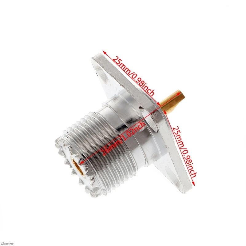 UHF Female SO239 Panel Chassis Mount Flange Deck Mount Solder Cup RF Connector for Enhanced Performance image 5