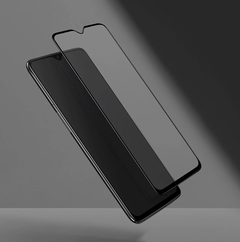 Oneplus 6 T, 3D закаленное стекло, защита экрана, полное покрытие, идеально подходит для закругленных краев, супер твердое олеофобное покрытие 9H