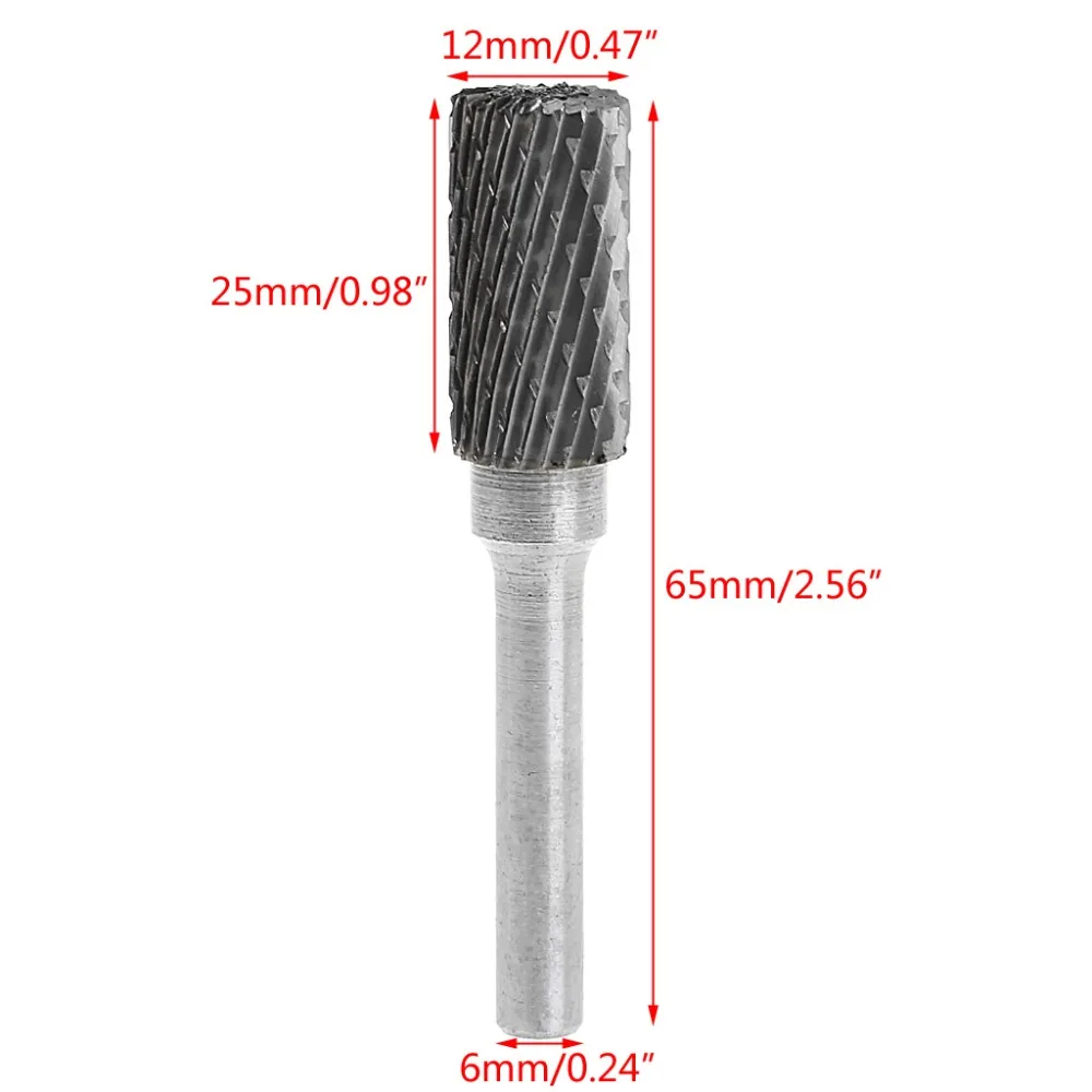 

Dremel Carbide Rotary File Milling Shank 6mm Metal Grinding Cutter Head Burr 12mm Abrasive Tool 2019 New