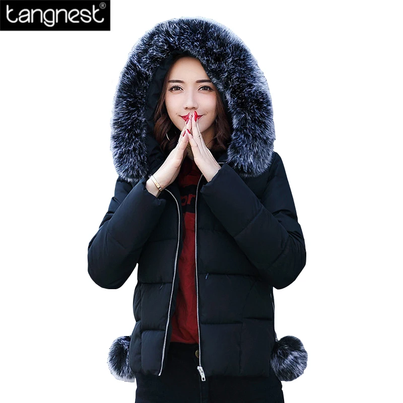 TANGNEST/Обувь на теплом меху однотонное хлопковое пальто куртка 2017 женская обувь