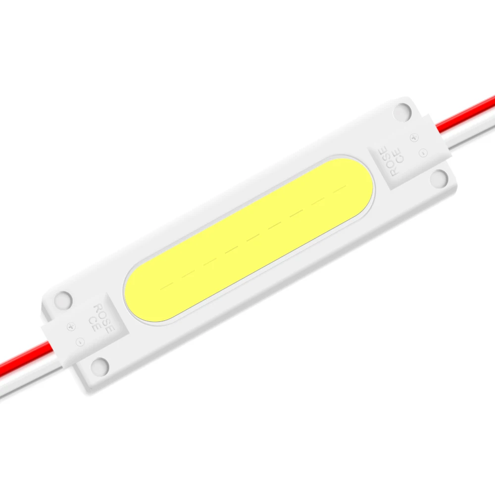 

20 шт./лот светодиодный модуль 2 Вт COB IP65 водонепроницаемый супер яркий рекламный свет светодиодный знак подсветка