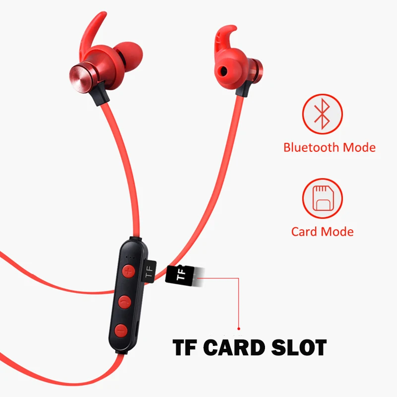 Arikasen bluetooth MP3 плеер с расширенной памятью спортивный беспроводной наушники Walkman