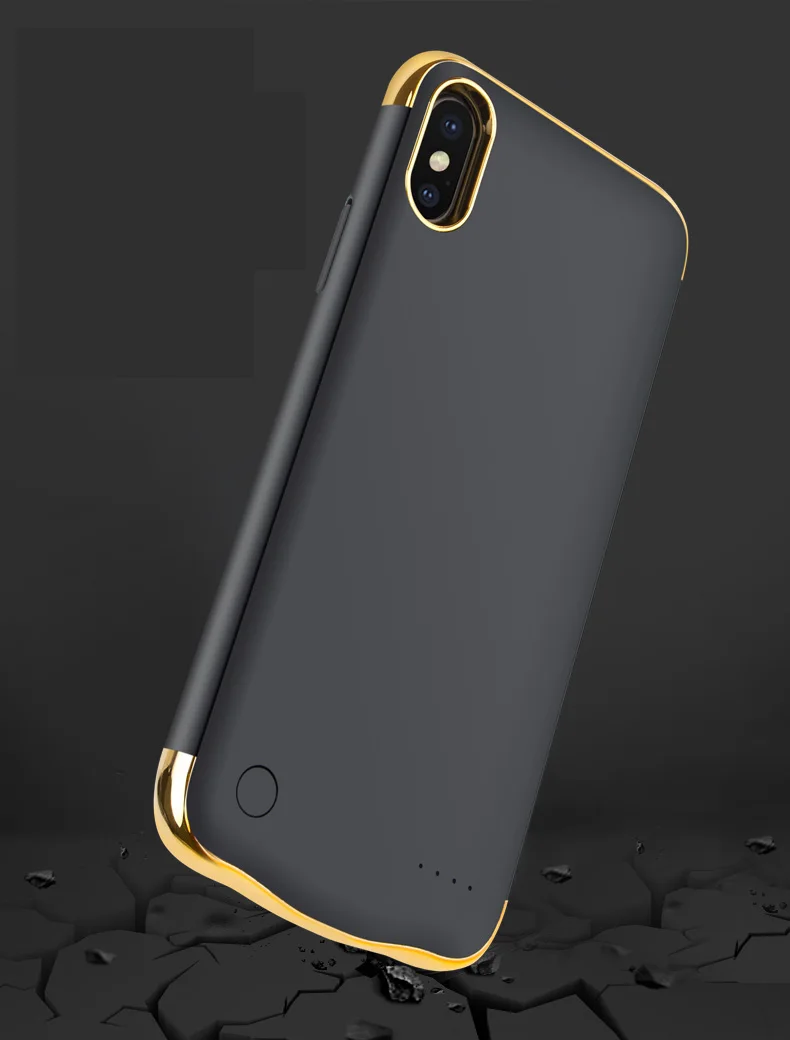 

High Quality 5500mAh Power Bank Case Pack Backup Battery Charge Ultra-Thin Shell Case Cover For iPhone X XS Power Bank