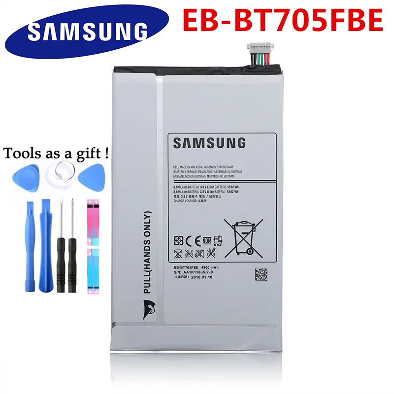 Сменный аккумулятор для планшета SAMSUNG оригинальный Samsung Galaxy Tab S 8 4 T700 T705 4900 мАч +