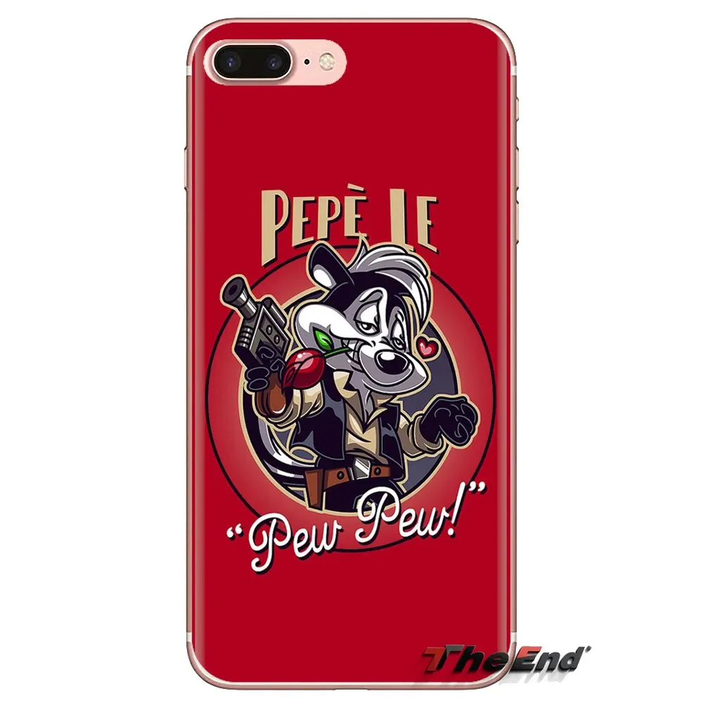 Мягкие чехлы для Samsung Galaxy S3 S4 S5 Mini S6 S7 Edge S8 S9 S10 Plus Note 3 4 5 8 9 Pepe Le Pew French skunk Warner Bros |