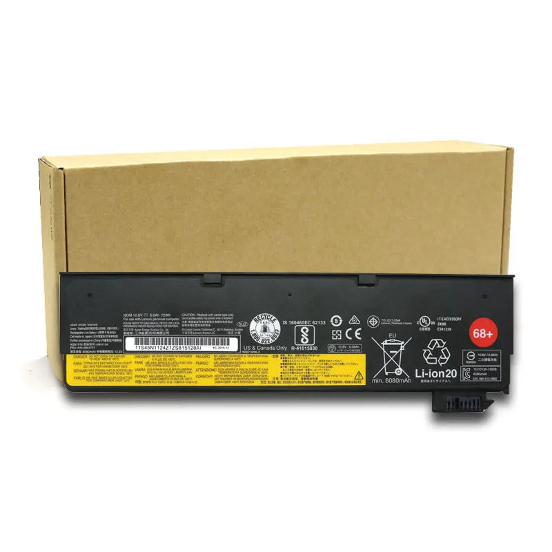 Оригинальный аккумулятор для ноутбука Lenovo ThinkPad X240 X250 T440 T440s T450 T450s T550 T560 10 8 В 6 Ач 72