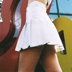 Женская плиссированная юбка с завышенной талией, в уличном стиле