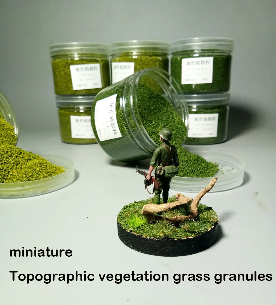 Миниатюрная модель травы частицы топографической растительности Сделай