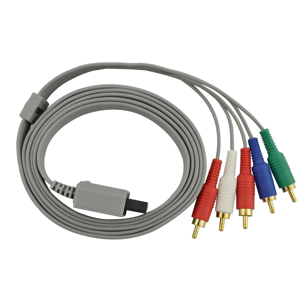 20 шт. для Wii U HDTV 1080P AV аудио адаптер кабель 5RCA компонент | Электроника